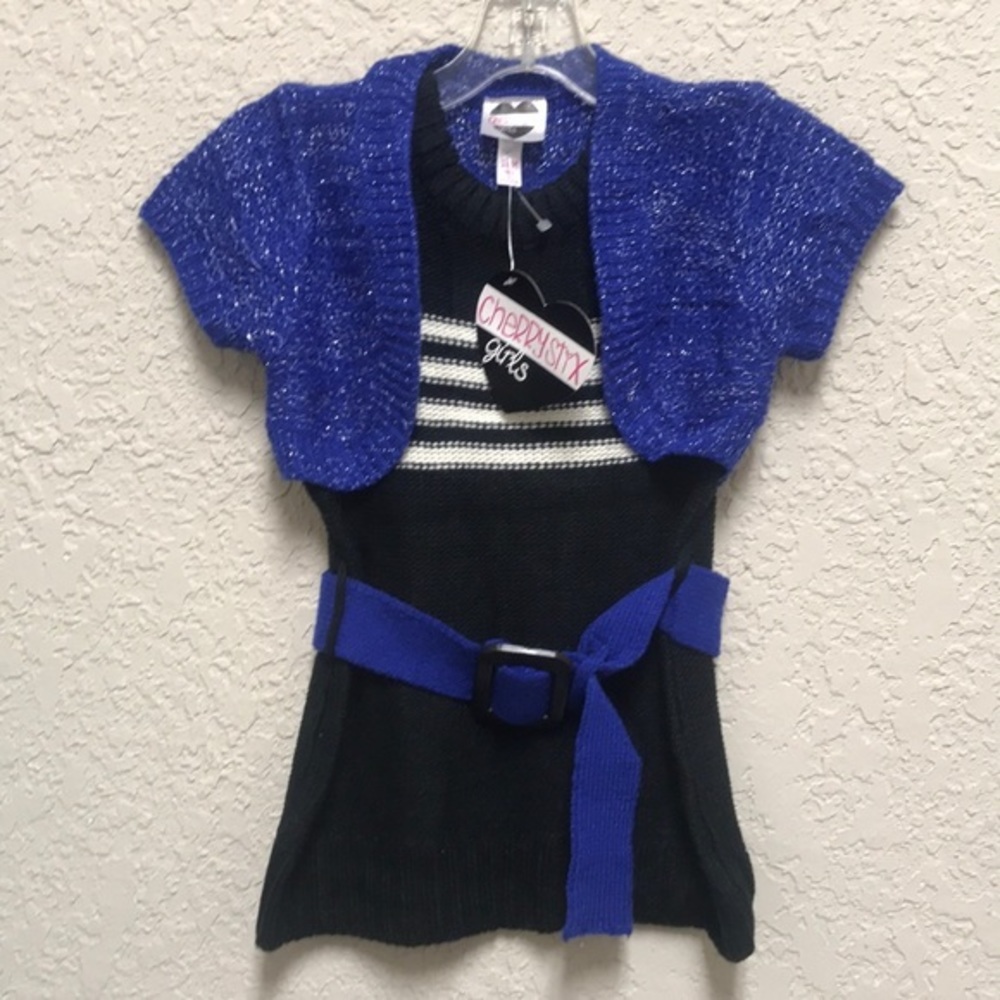 NWT sweater dress / tunic Attached‎ jacket dress